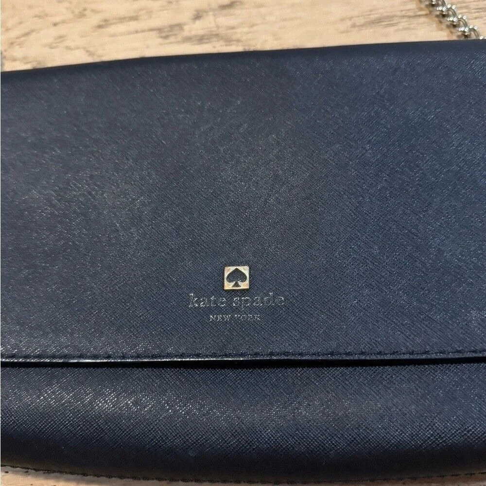 Kate Spade Saffiano Black Leather Crossbody‎ Purse